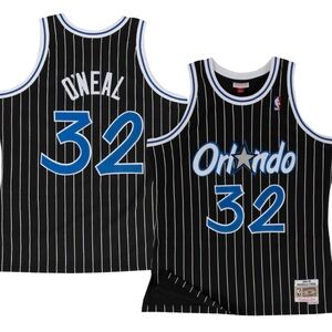 Orlando Magic Shaquille O'Neal NBA Mitchell & Ness Men's L Swingman Black Blue